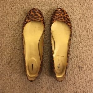 J. Crew leopard flats
