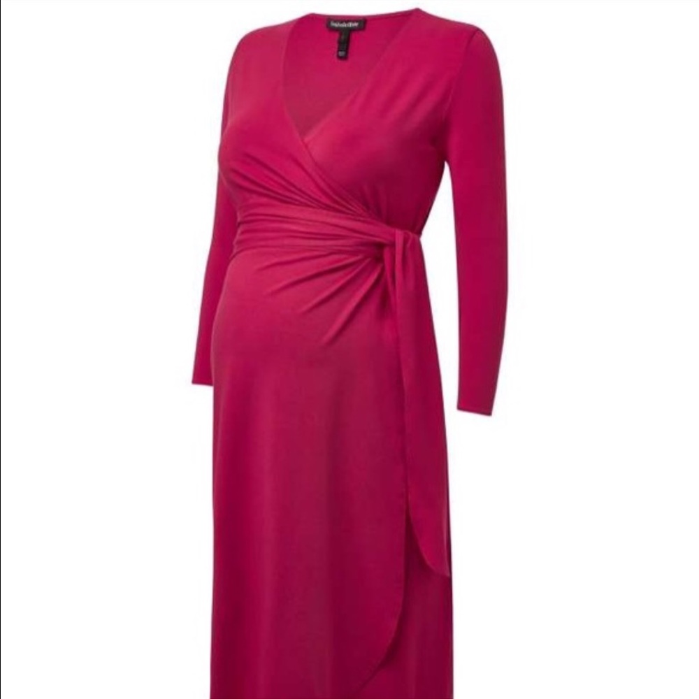Isabella Oliver Pink Wrap Dress