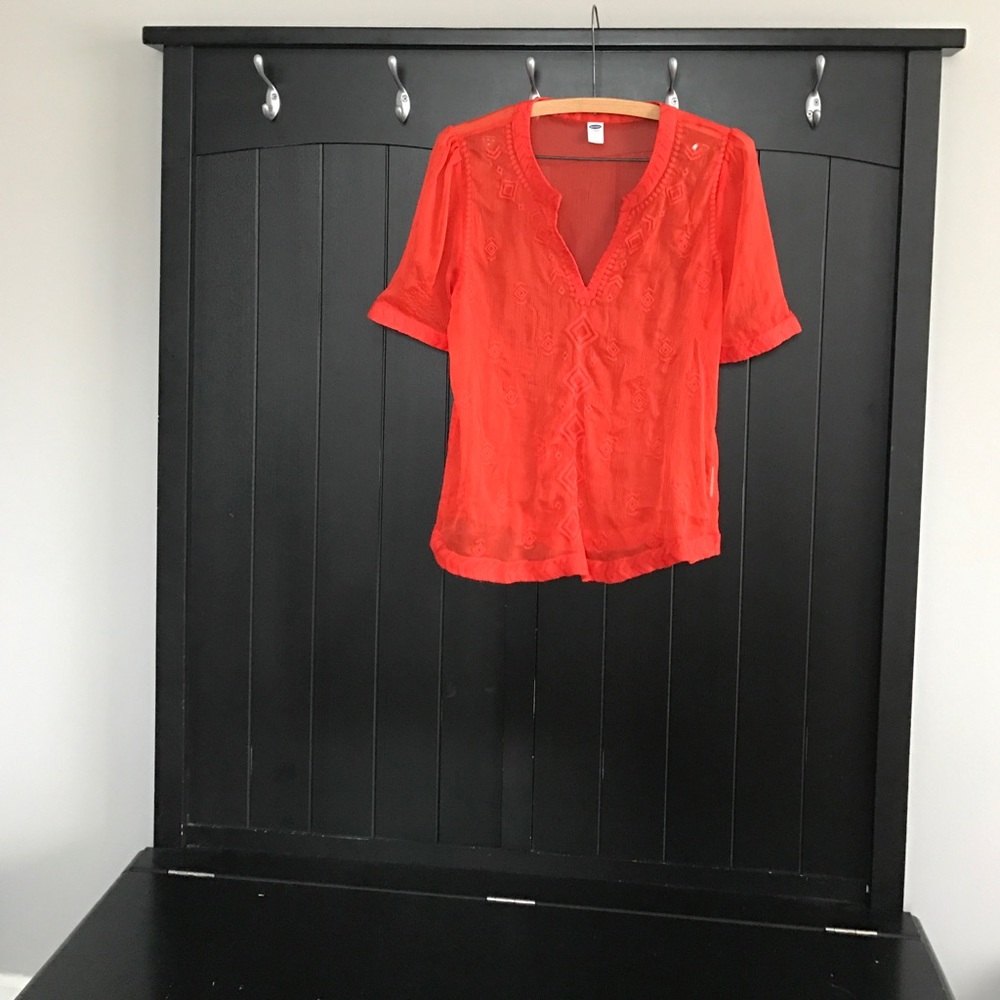 Embroidered summer blouse