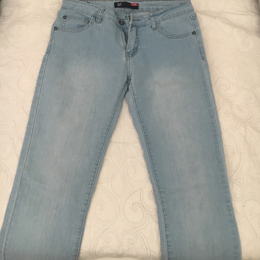 Light denim jeans