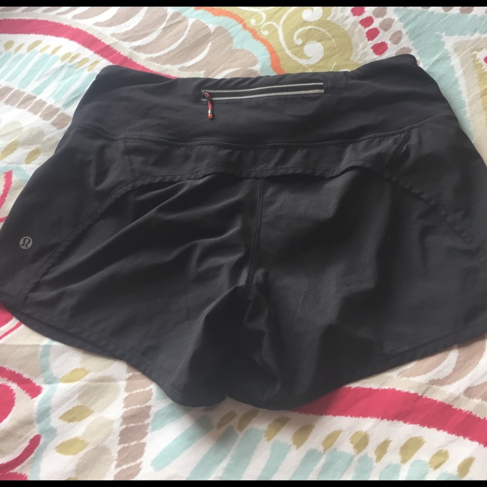 Lululemon black running shorts
