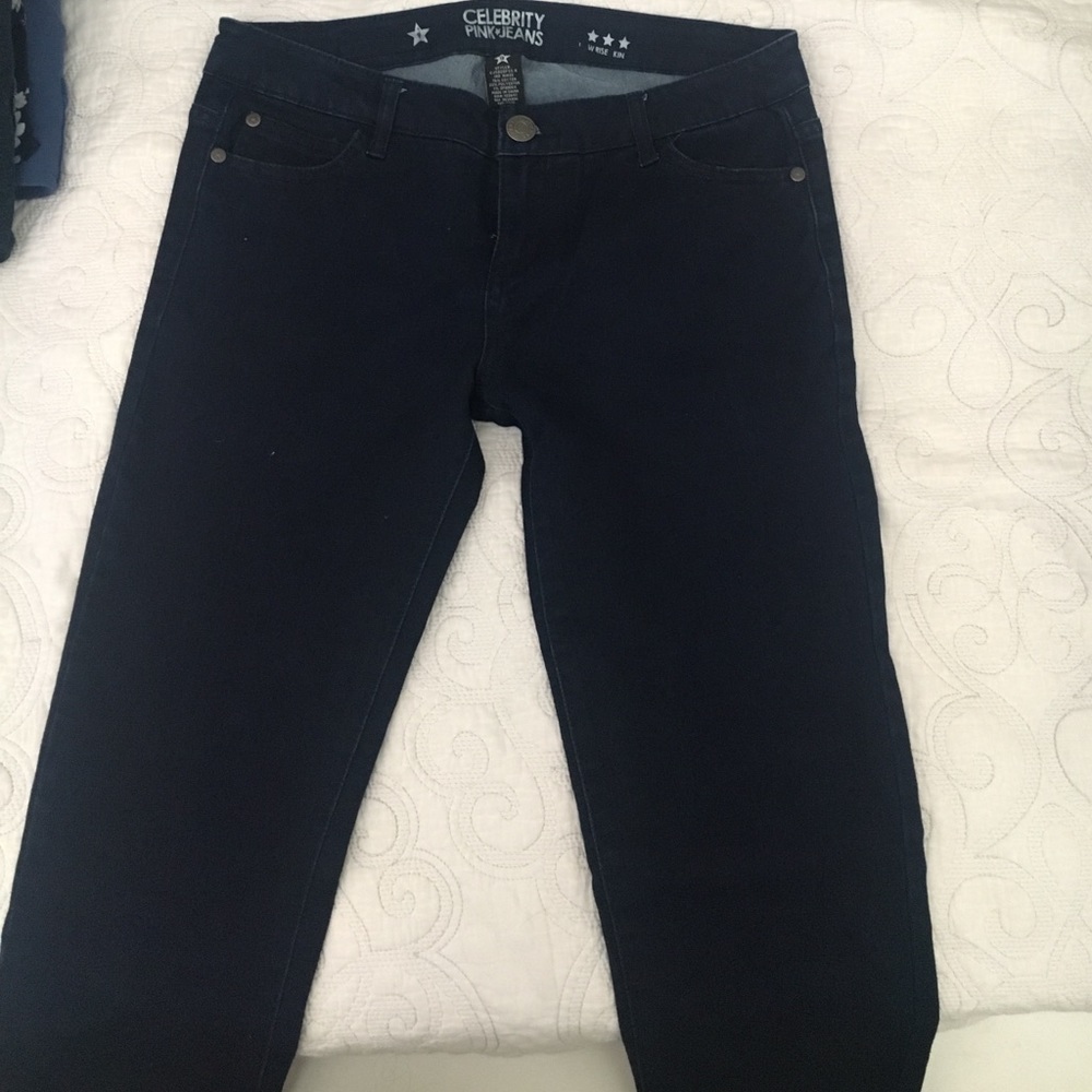 Low rise skinny celebrity pink jeans
