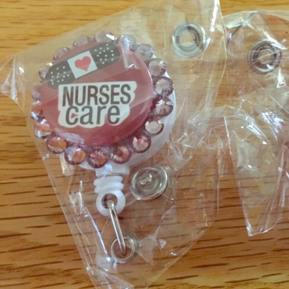 Nurse retractable ID badge