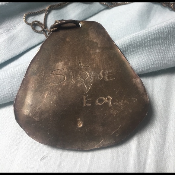 Sterling Silver & turquoise pendant - Picture 3 of 4