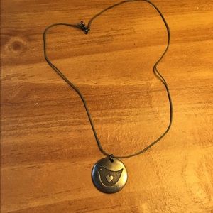 Heart bird necklace