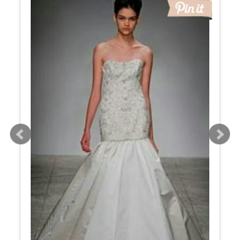 Kenneth Pool trumpet style wedding dress