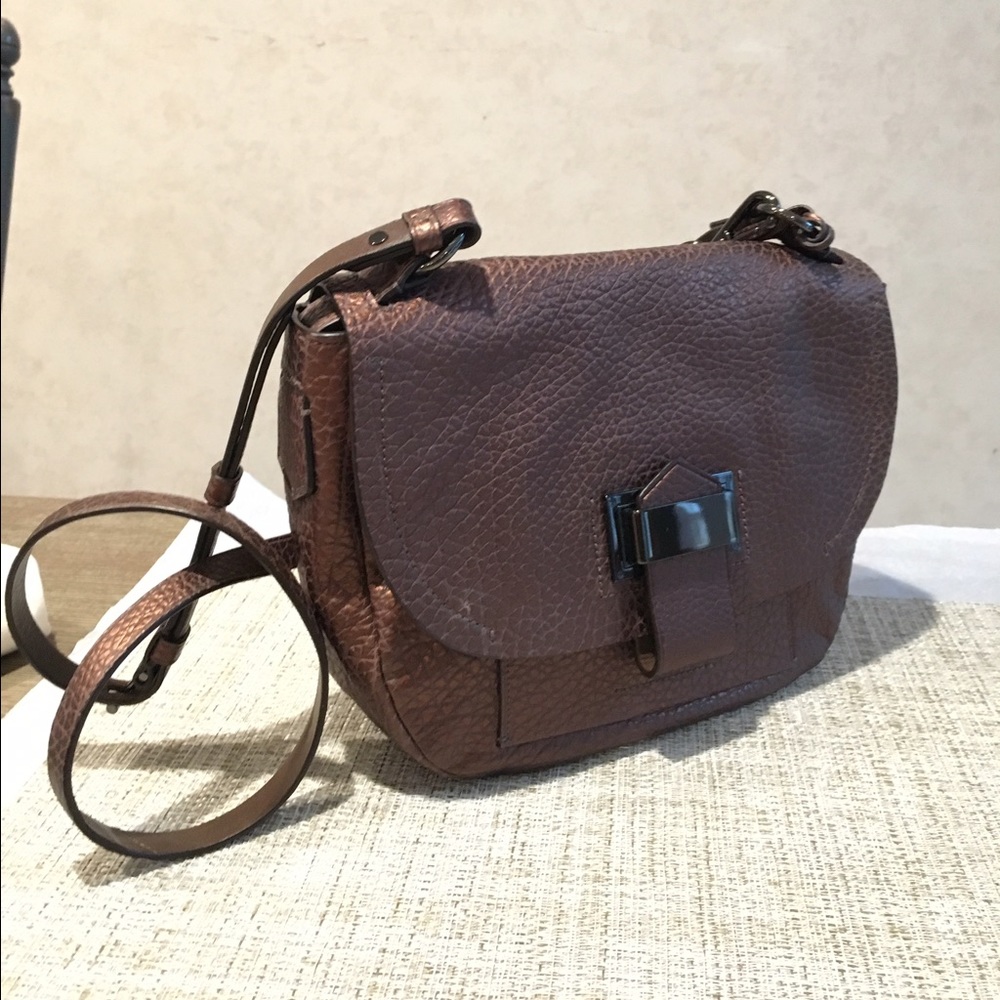 SALE NWT Reed Krakoff Leather  Crossbody Saddlebag