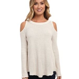 Free People Sunrise Cold Shoulder Sweater