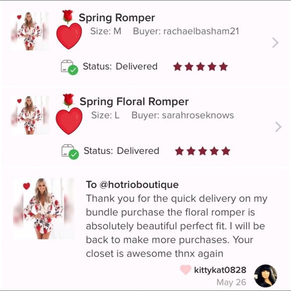 🌹 Red Rose  Romper - Picture 7 of 8