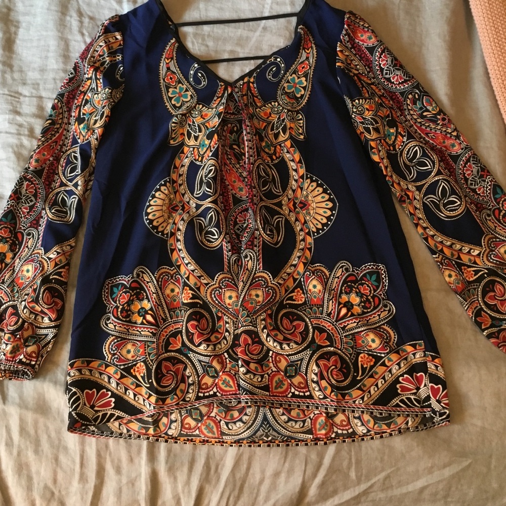 Pink Owl printed top