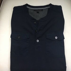 NWOT men's military style Henley