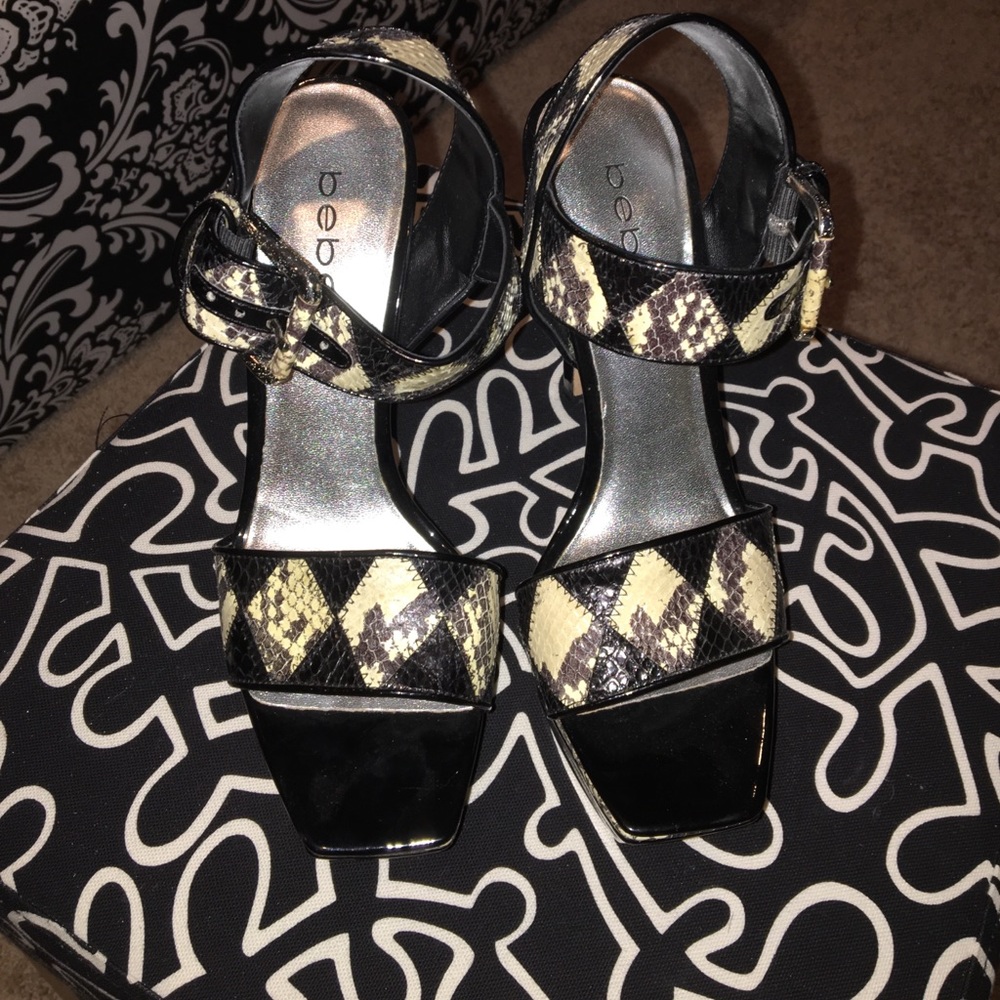 Patent high heel sandals