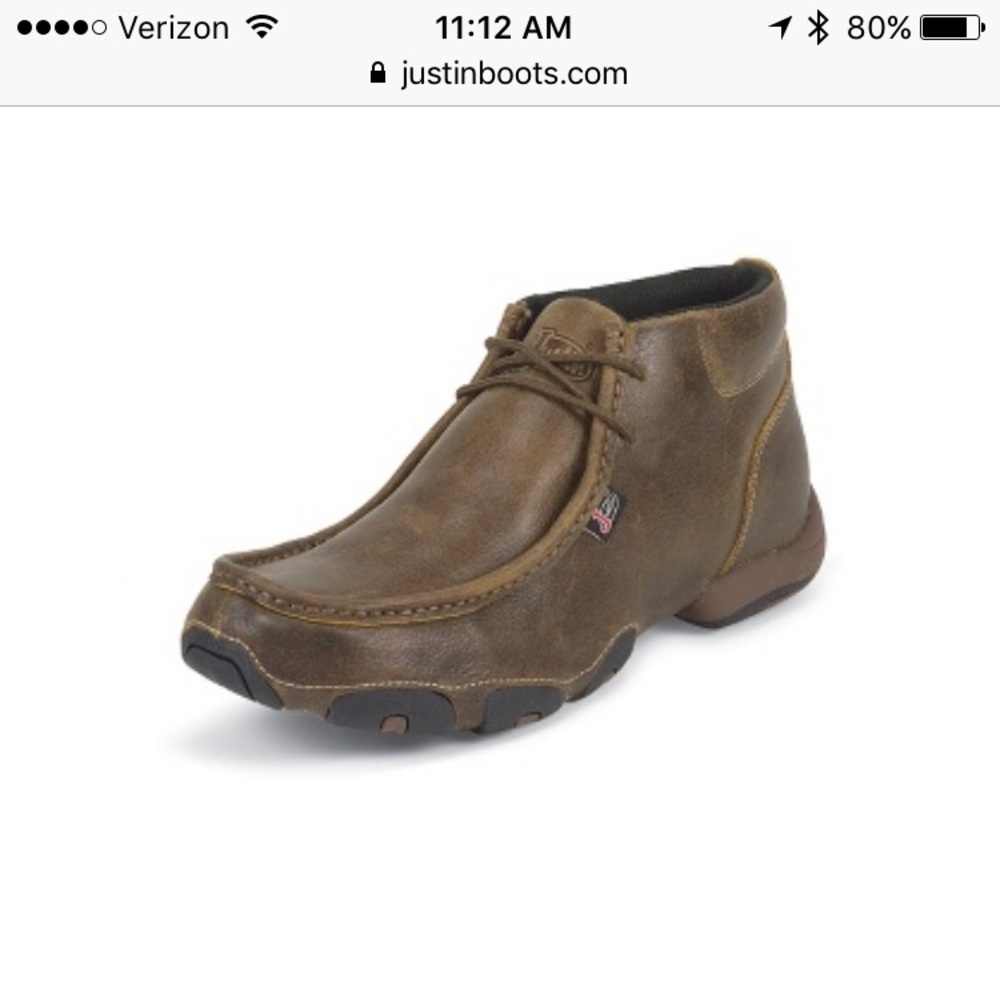 Justin leather shoes