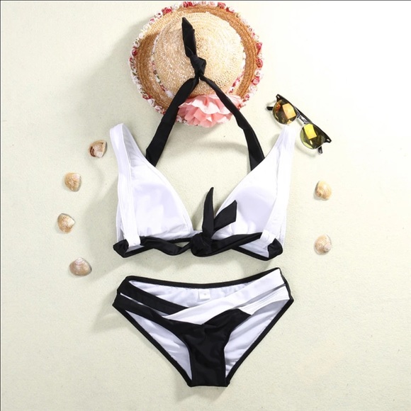 🆕 Colorblock Criss Cross Bikini Set - Picture 4 of 6