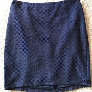 The Limited Navy Lace Sz 12 Pencil Skirt