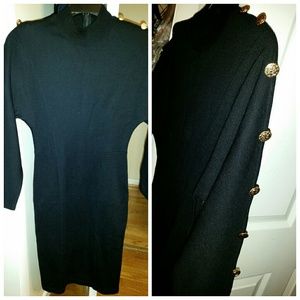 Retro Bodycon Sweater Dress