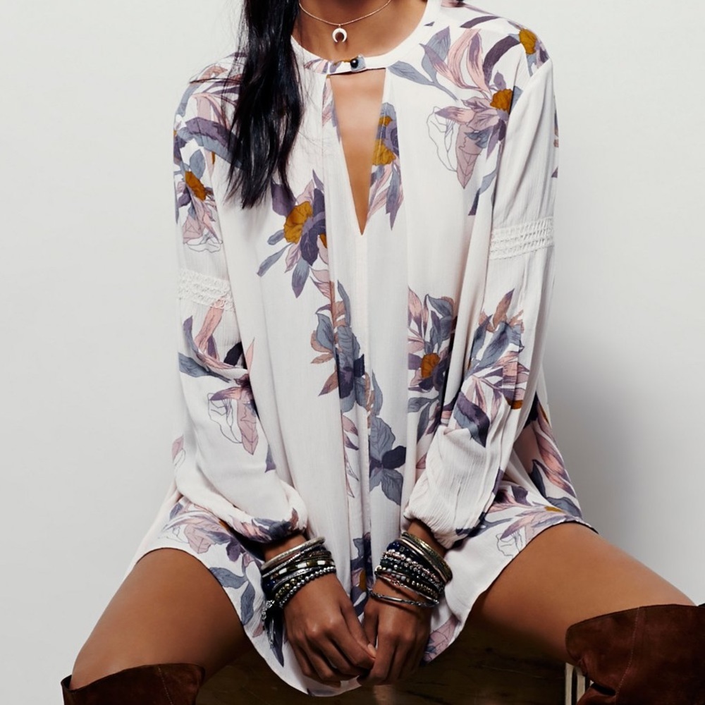 FREE PEOPLE ORCHID SWING TUNIC