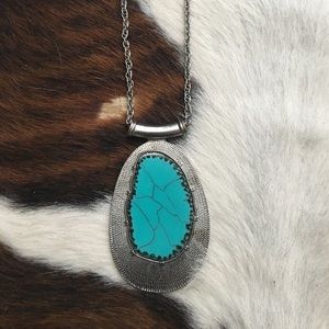 Faux Turquoise Necklace