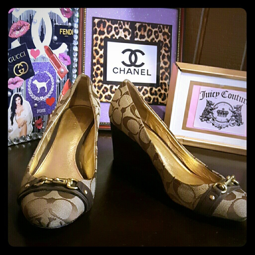 Coach wedges size 9