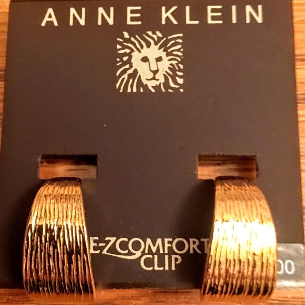 Ann Klein Gold Clip Earrings
