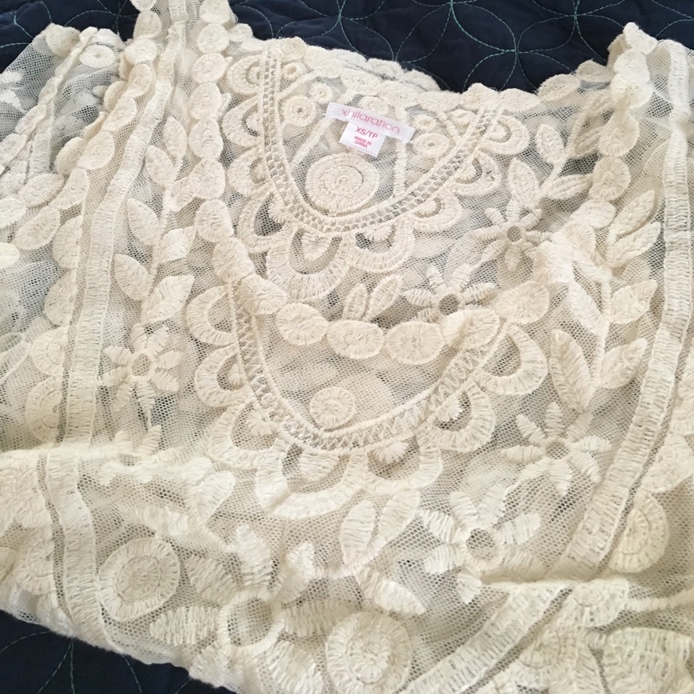Lacey tank top