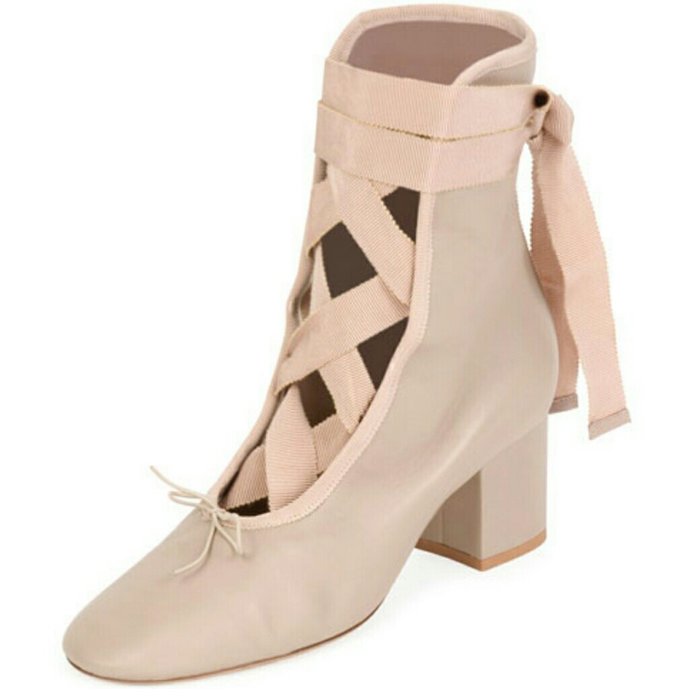 Valentino Ankle Wrap Booties