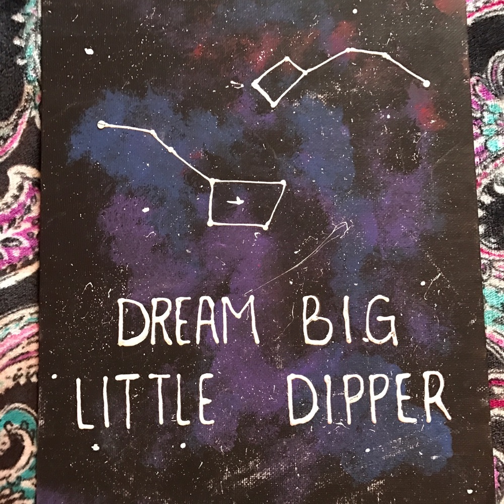 Big little galaxy canvas