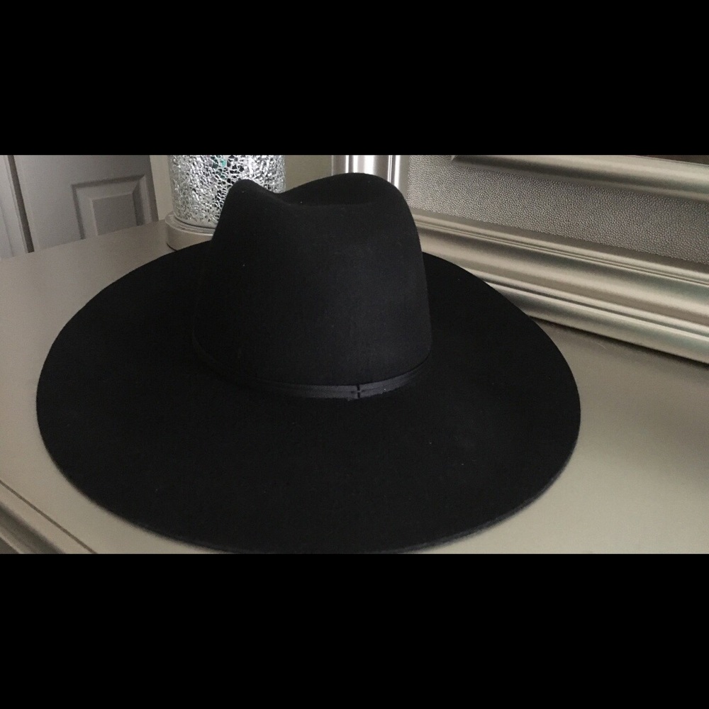 Bebe Banded Wide Brim Hat
