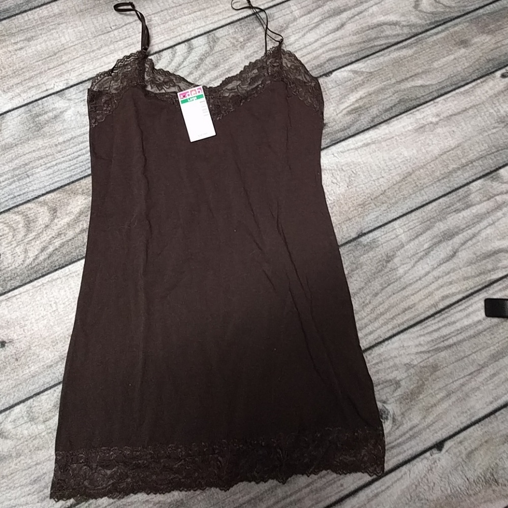 Brown lace camisole