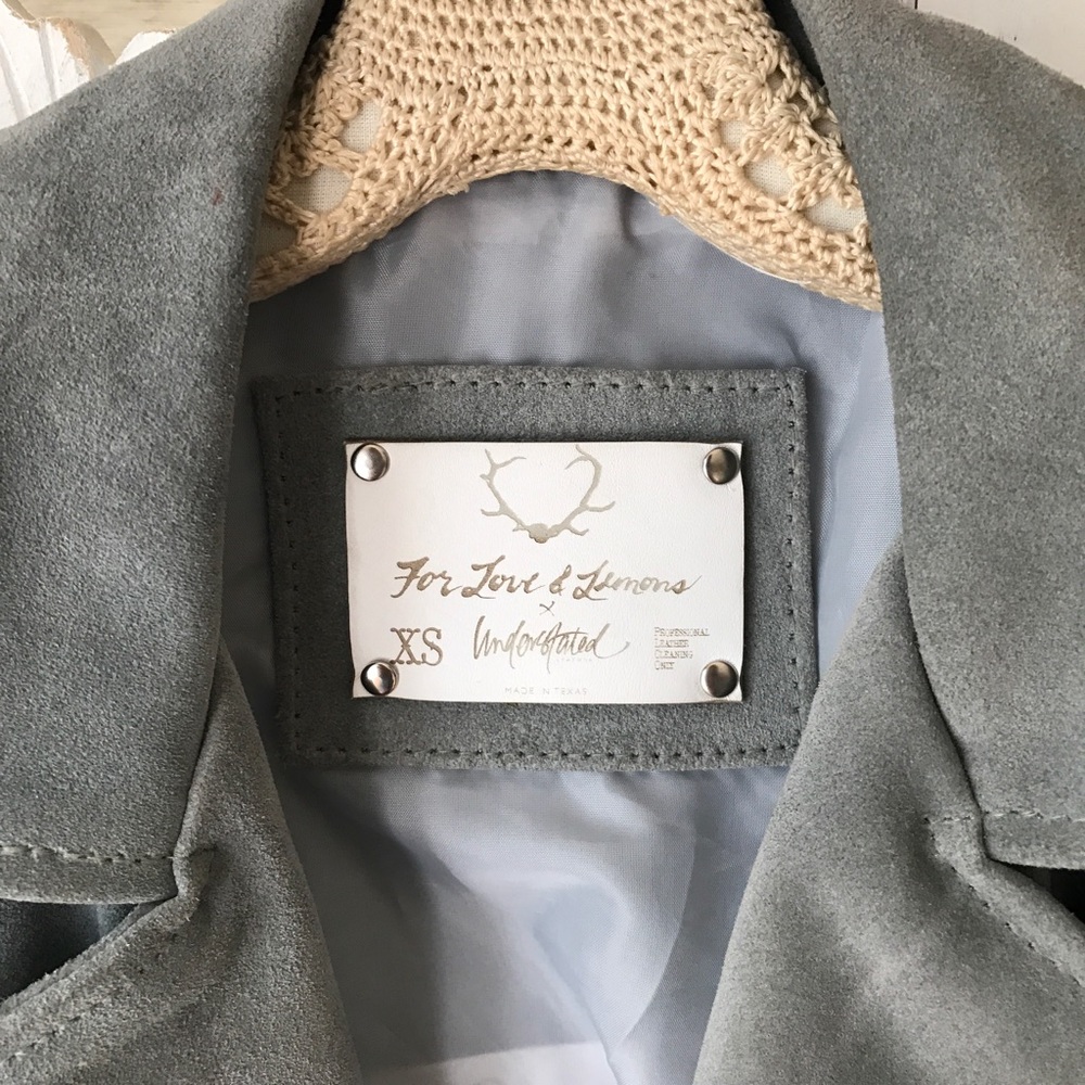for love & lemons | belted suede moto jacket - Picture 3 of 7
