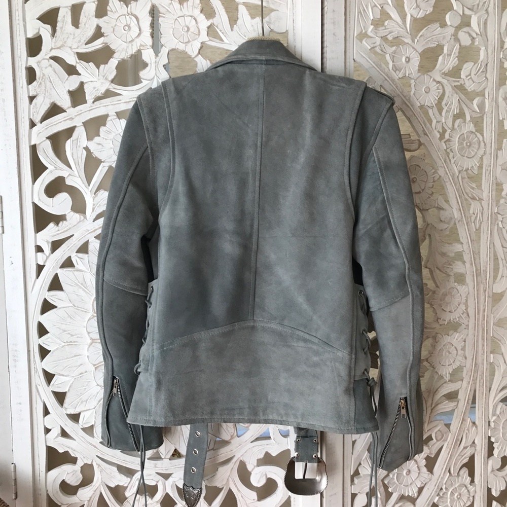 for love & lemons | belted suede moto jacket - Picture 5 of 7