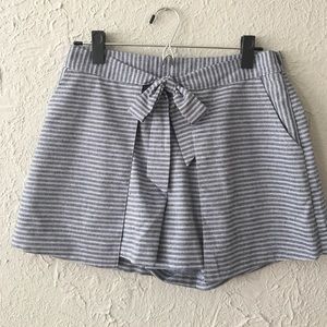 Chambray "half skort"