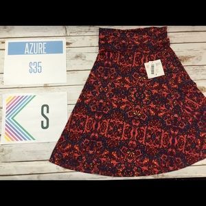 NWT Small Lularoe Azure Skirt