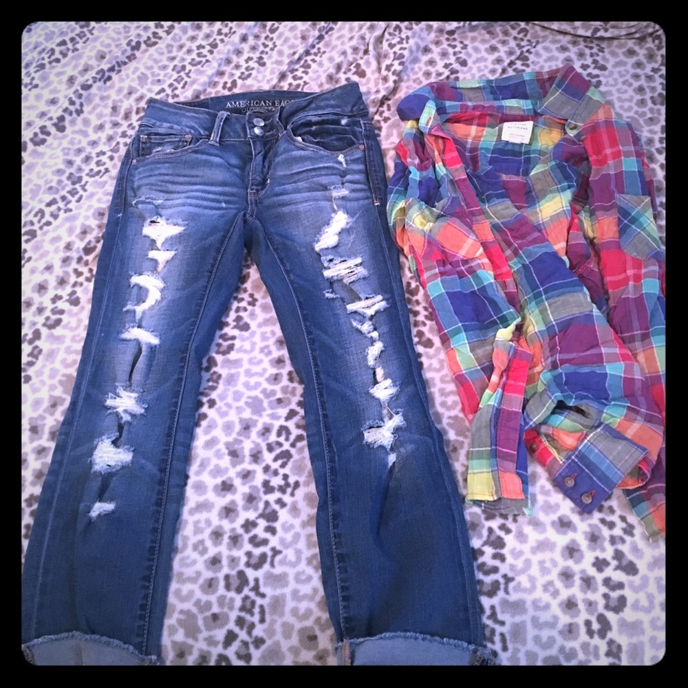 American eagle capris