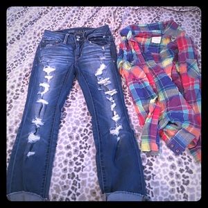 American eagle capris