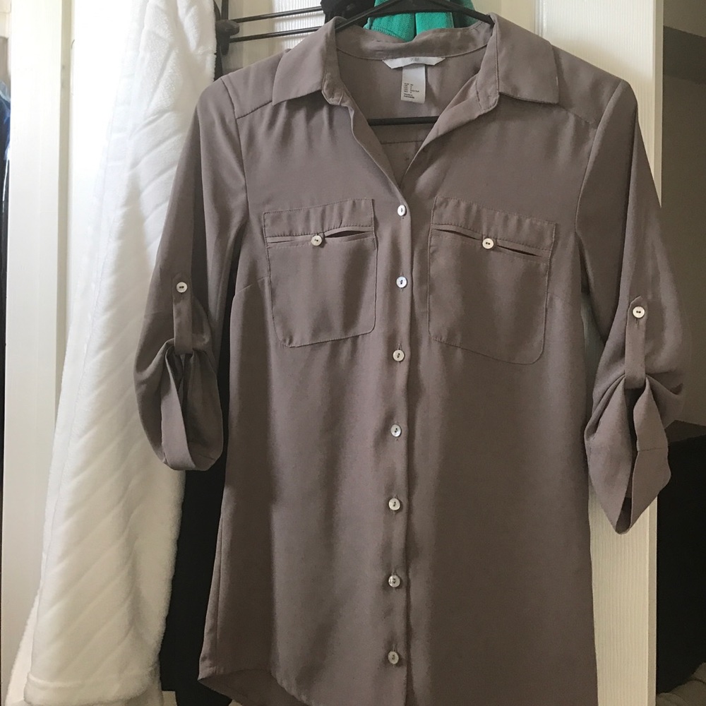 Chiffon 3/4 sleeve shirt
