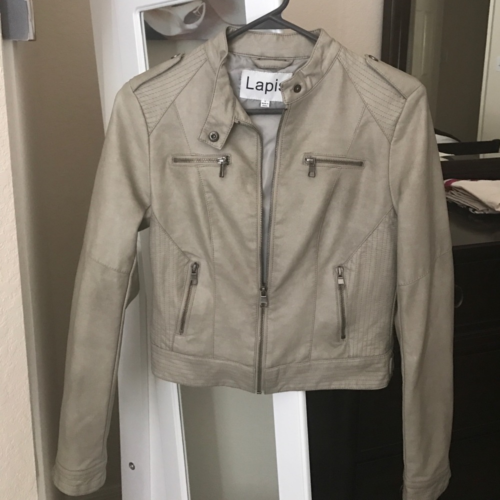 Lapis pleather jacket