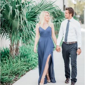 Navy blue formal dress
