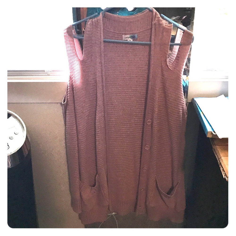 Rose colored cardigan