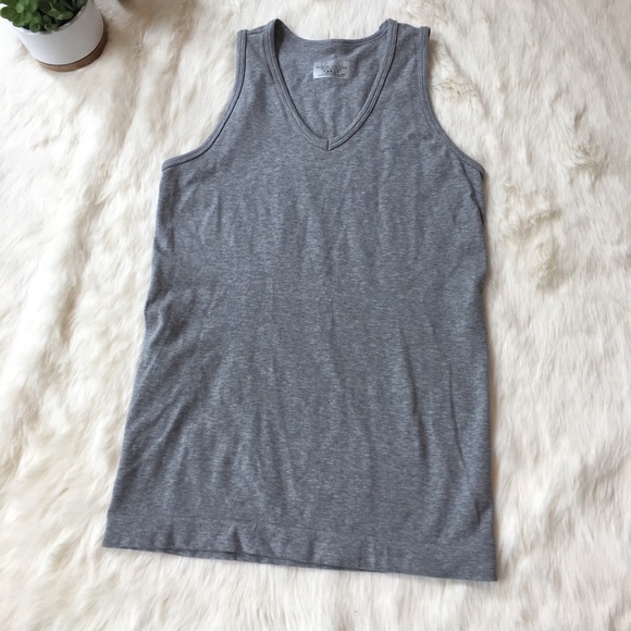 Athleta Tops - Athleta v-neck gray stretch tank