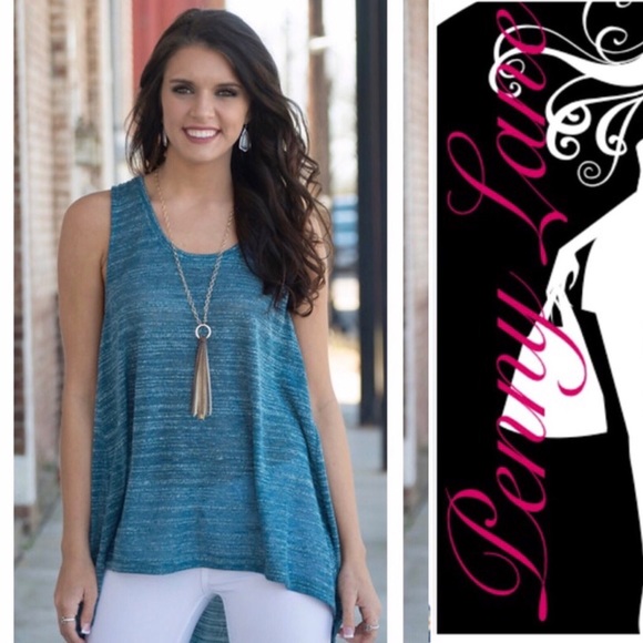 Infinity Raine Tops - ♥️CLEARANCE Blue sexy muscle tank top