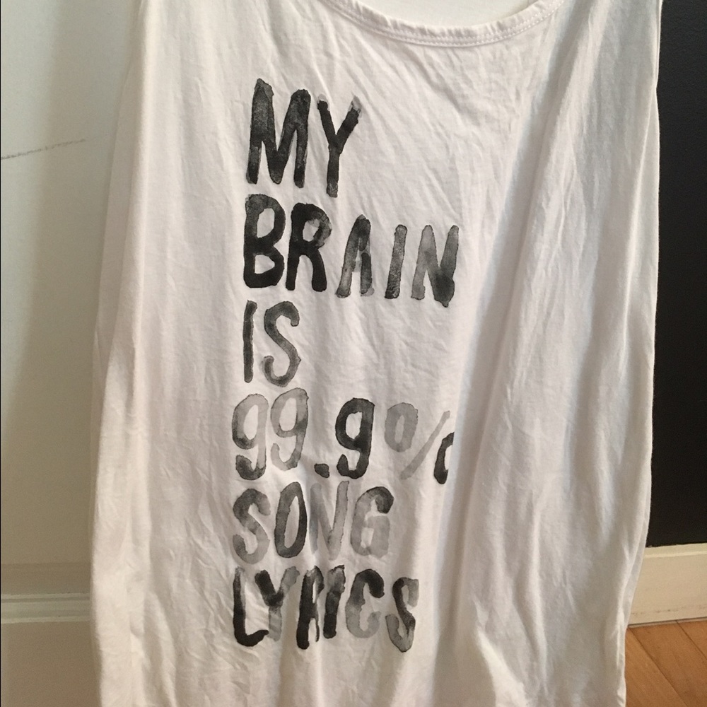 White girls music tank