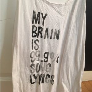 White girls music tank