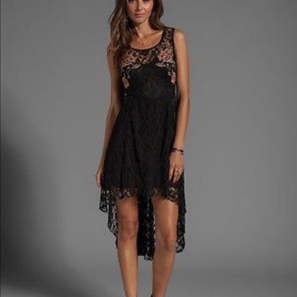 Free People lace and flower dress - Picture 2 of 7