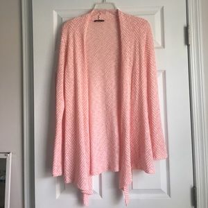 Spring Stitch fix pink and white cardigan M