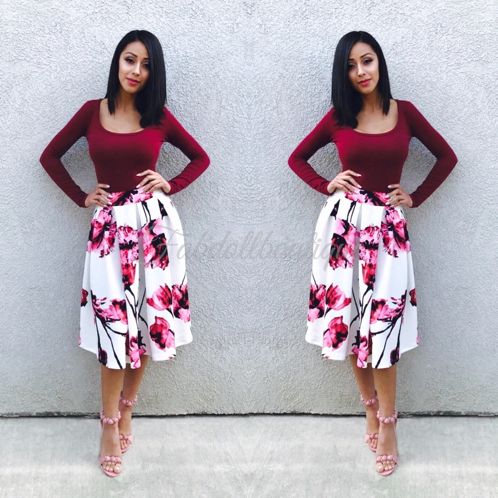 Floral skirt