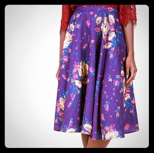 Never Worn Floral A-Line Skirt