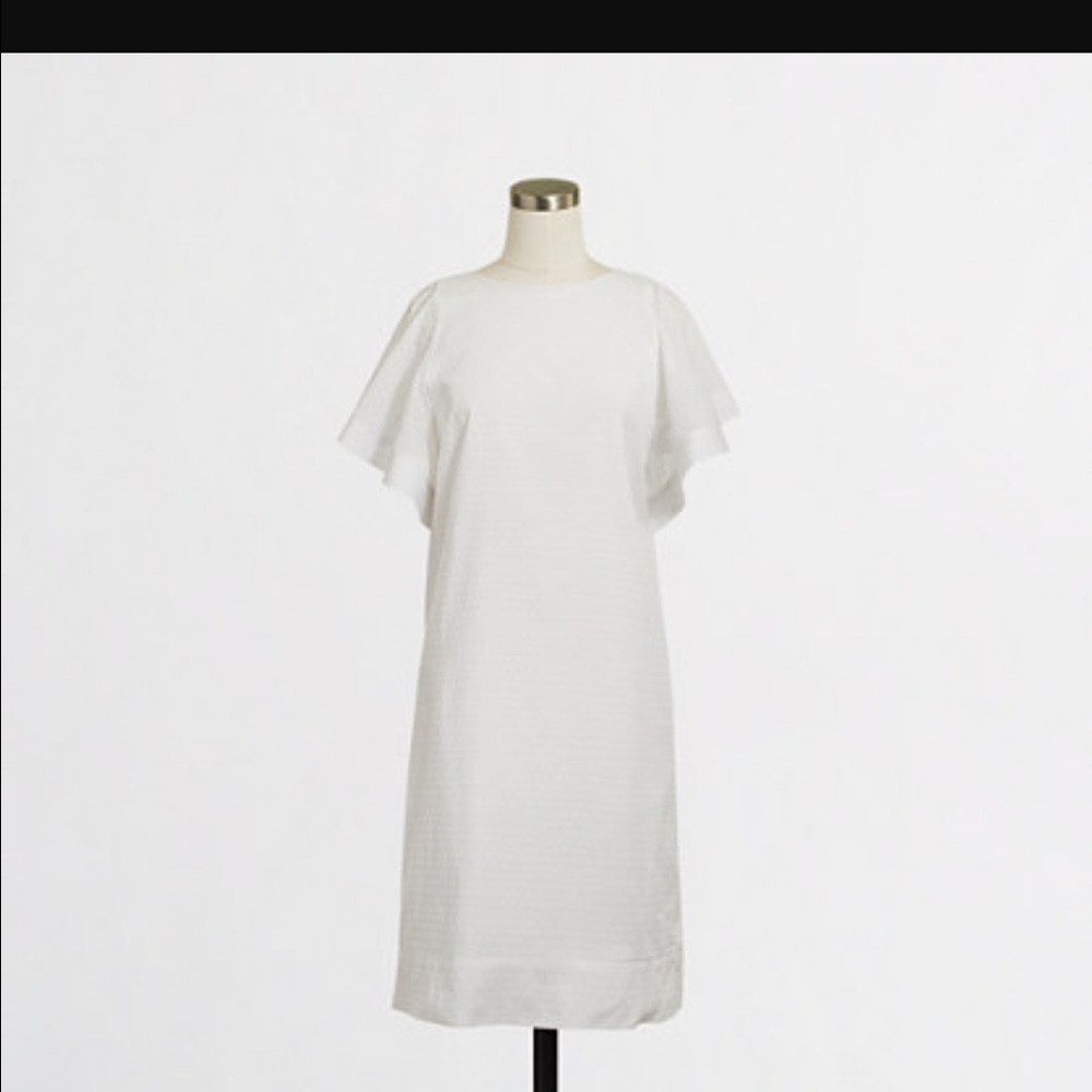 Flutter sleeve cotton J Crew factory dress.