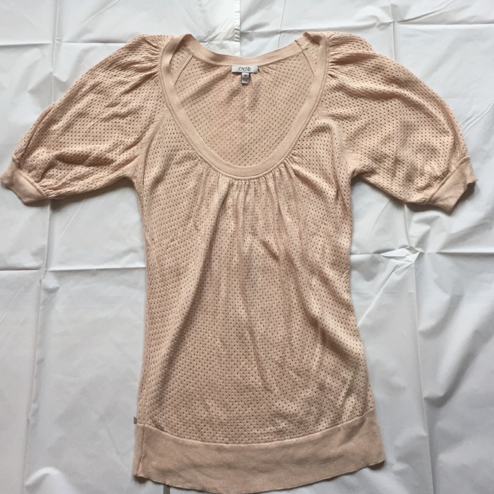 Cache Cream short-sleeved sweater