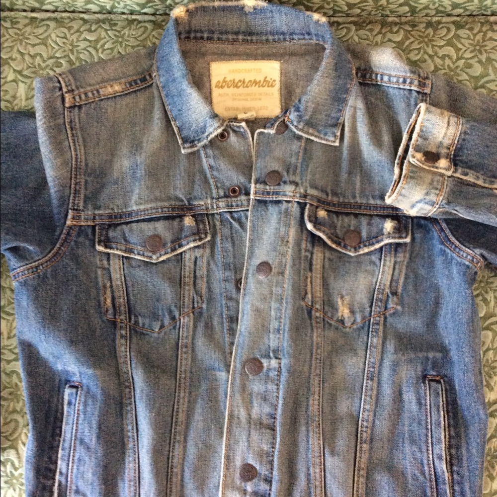 SOLD! Distressed Jean Jacket!